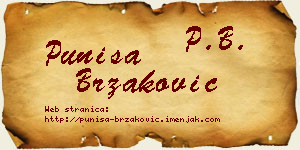 Puniša Brzaković vizit kartica